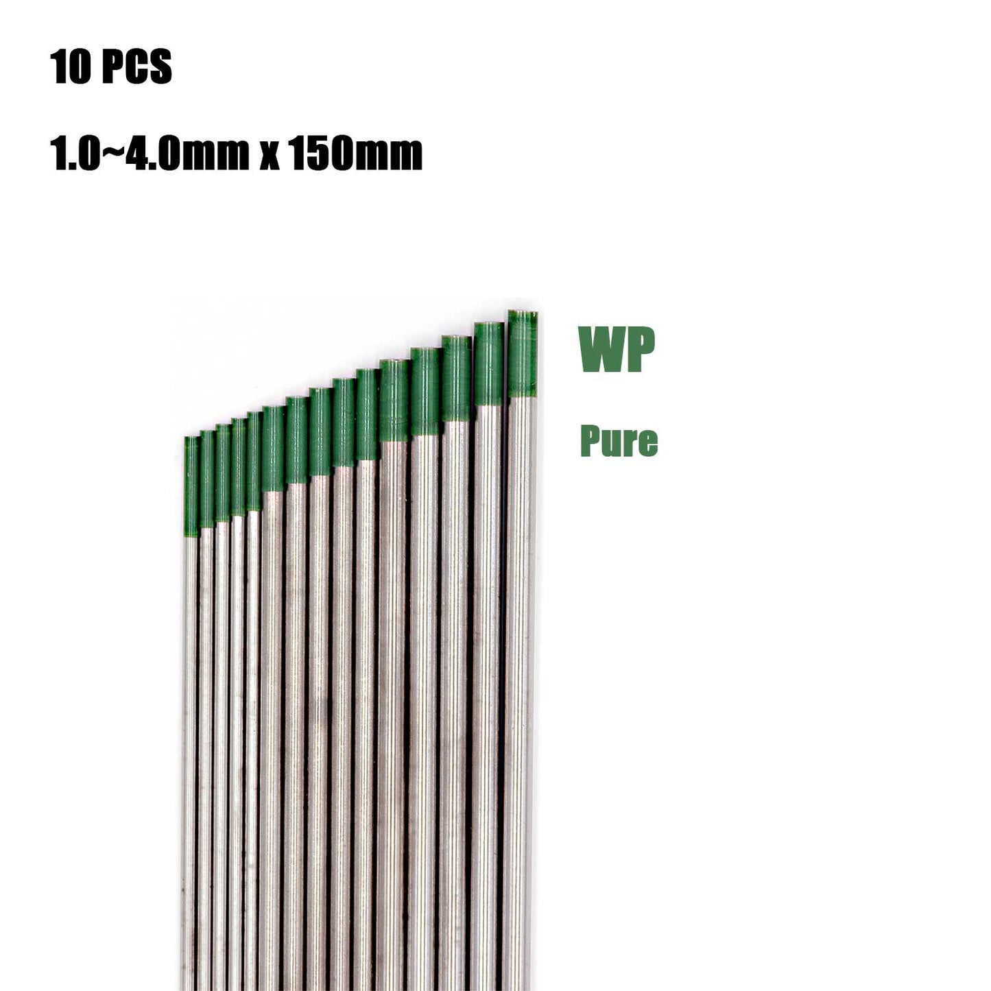 Tungsten Electrode Pure WP (Green Tip)