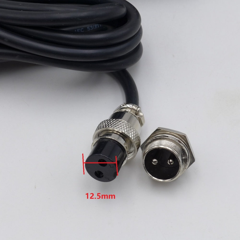 Industrial Heavy Duty Foot Pedal Switch – Metal Housing, Anti-Slip, 2M Cable, GX16 2-Pin/3-Pin, 220V