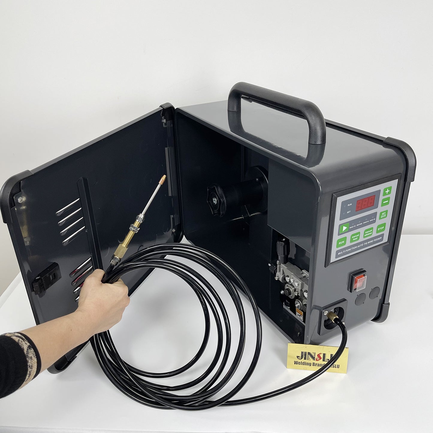 WF-007E Laser Welding Wire Feeder - Automatic Digital Control, 110/220V TIG Argon Arc, Cold Filler Technology