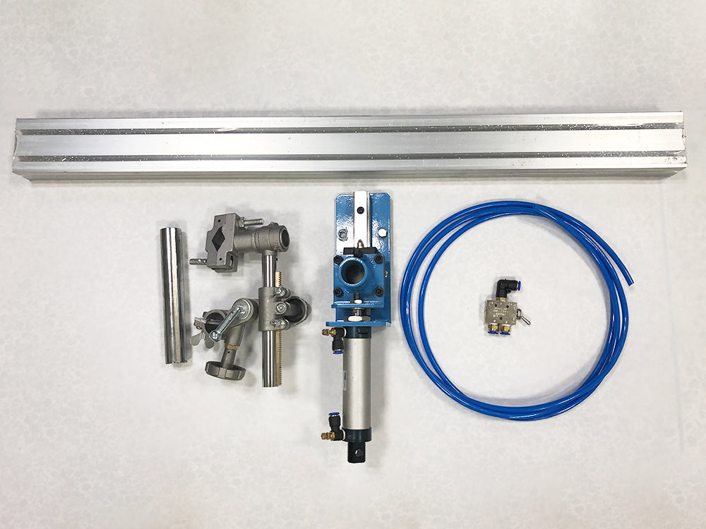 Air Power Cylinder Stroke Torch Holder With Aluminium Slide Rail Fixing Frame Adjustable For Welding Torch Automatic Welding