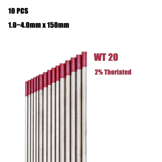 Tungsten Electrode 2% Thoriated WT20 (Red Tip)