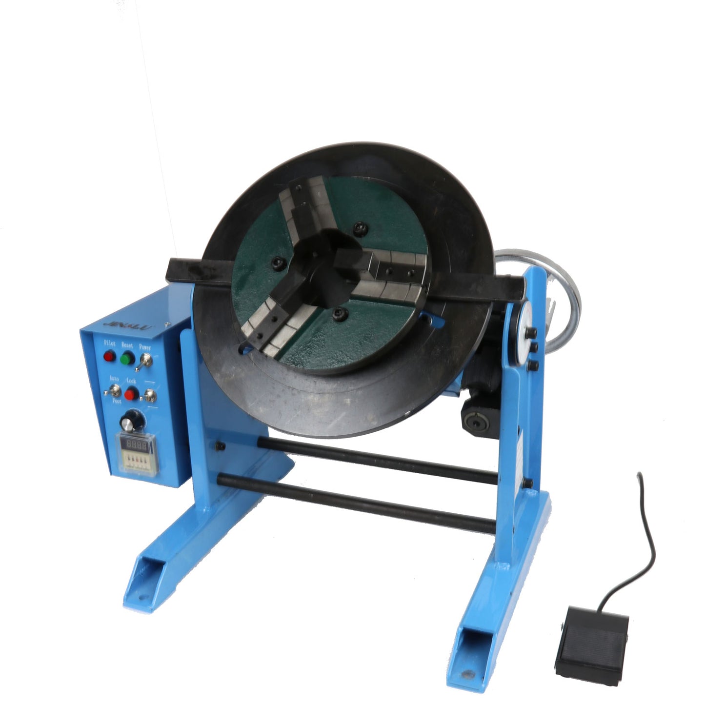 HD30 30KG Load Welding Turntable Positioner for Pipe Welding with 200mm Manual Chuck. (Customized products, please contact us to buy, EMAIL: sales@jinslu.com)